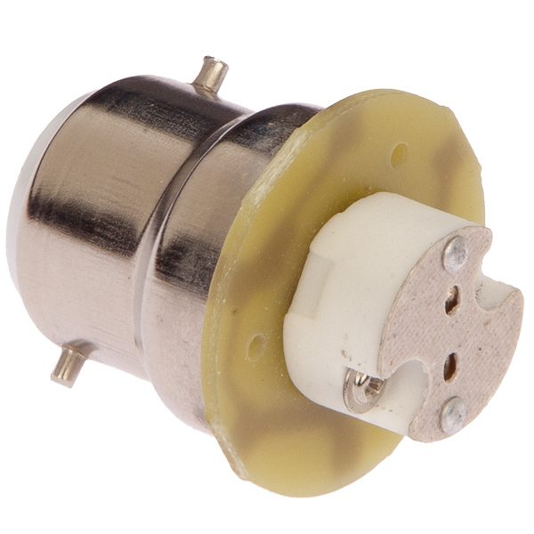 Nautecled, Adapter BA22D till G4, 10-35V, Dimbar, 10W, 38mm, Ø32mm