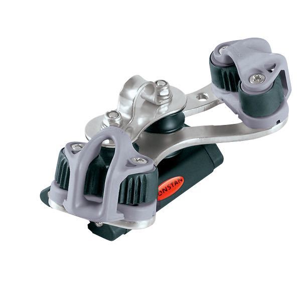 Ronstan, Matarvagn med styrblock och frihjul, 500 kg, Serie 19