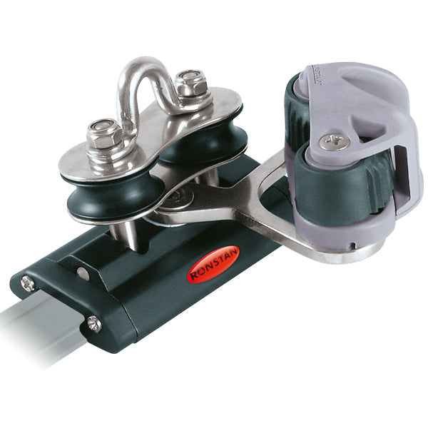 Ronstan, Matarvagn med styrblock + frihjul för 19 mm skena, 605 kg arbetsbelastning, RC11922