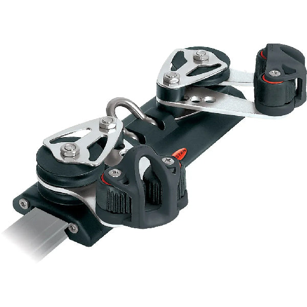 Ronstan, Dubbel blockmatarvagn med såspår, 30 mm X-skena, RC13023