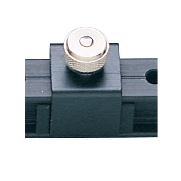 Ronstan, justerbart stopp 19 mm, svart anodiserad aluminium, för jollar och mindre kölbåtar