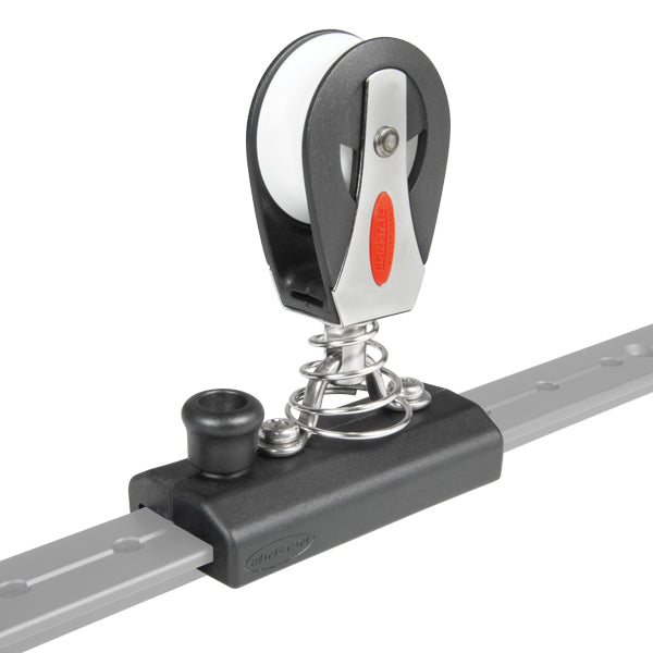 Ronstan, Genuavagn med AP-block, Serie 40, 25 mm T-skena, 400 kg, 80 mm