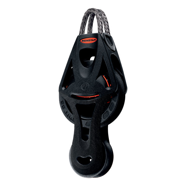 Ronstan, Orbit Violinblock, Serie 40, Kullager, 325 kg arbetsbelastning, 700 kg brotthållfasthet, 9 mm lina, 40 mm skiva, 47 g