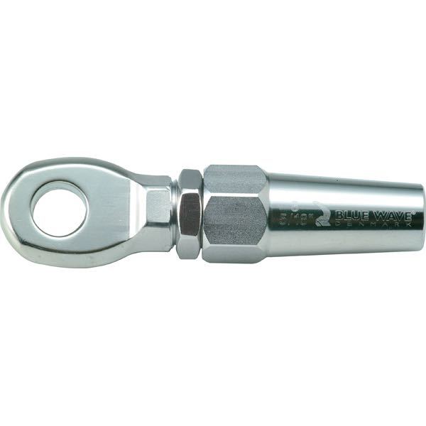 Blue Wave, rullfri ögleterminal, 7 mm, rostfritt stål