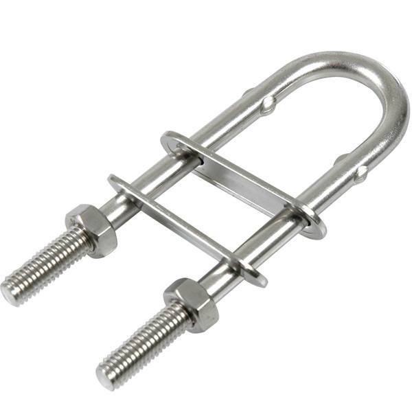 1852, U-fäste Ø6x35mm, insida 30mm, längd 80mm, rostfritt stål