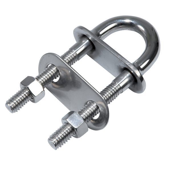 1852, U-fäste RF Ø9,5mm, 120/83mm, rostfritt stål