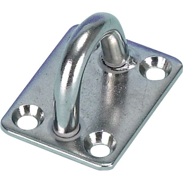 SeaTec, monteringsplatta med öga RF, 8 mm, AISI 304