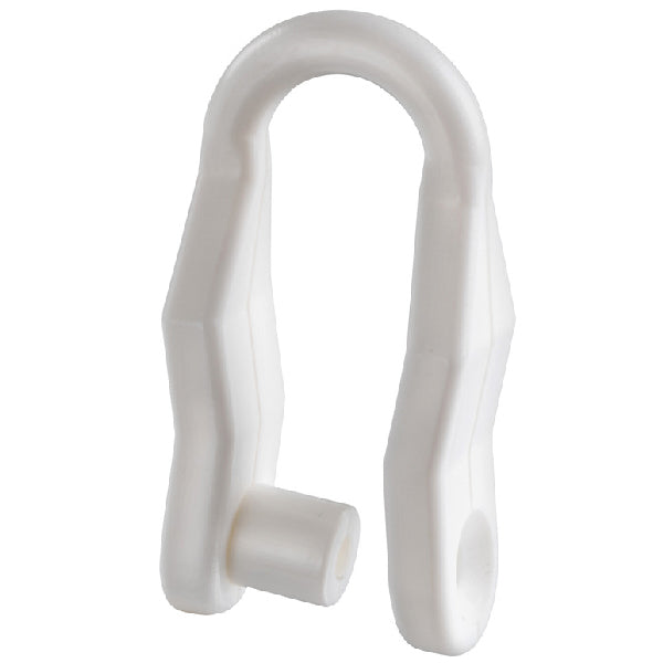 SeaTec, Sjäkel i vit nylon Ø8 mm med skruv