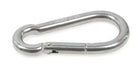 Karabinhage RF 9x90mm AISI 316 fra 1852, set fra siden med glat overflade.