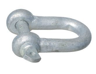 1852, Sjäkel med vingskruv, Galvaniserad, 12mm, Brottlast 2000 kg, Invändigt 25mm x 48mm