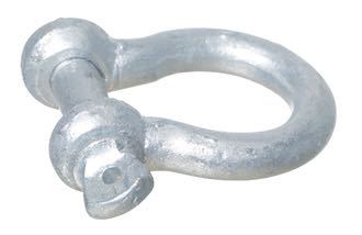 1852, Galvaniserad lyraschackel, 16 mm, 3200 kg brotthållfasthet, 32x22 mm