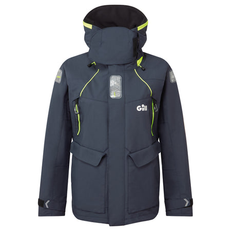 Gill OS26 Offshore damejakke i navy, set forfra med detaljer.