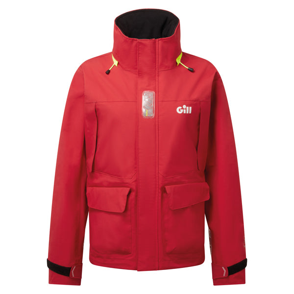 Gill, OS34J Coastal damejakke, rød, str. 8