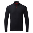 Gill UV009 langærmet t-shirt til mænd med lynlås, set forfra