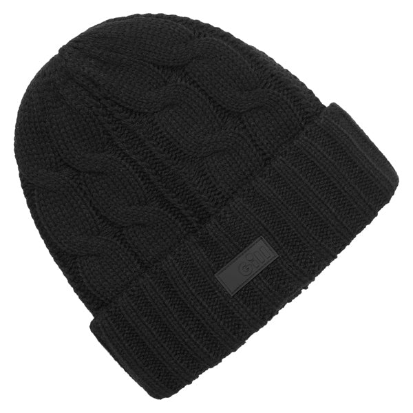 Gill, HT 56 Kabelstickad Mössa, Svart, 50,0 cm