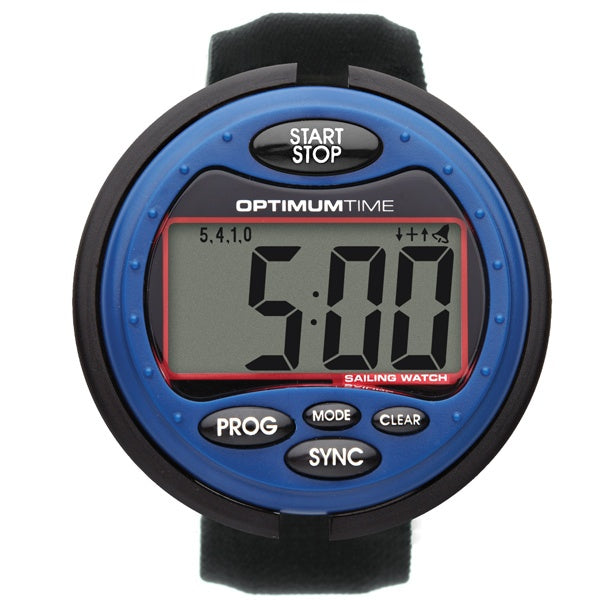 Optimumtime, OS314 Segelklocka blå, 5 ATM, stötdämpande, med bom/mastfäste