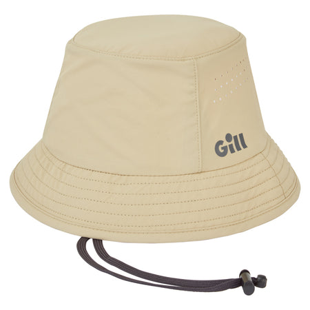 Gill 155 bøllehat i khaki set fra siden.