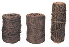 Hamp snor med tjære fra SeaTec, 3 mm tyk og 65 meter lang, præsenteret på hvid baggrund.