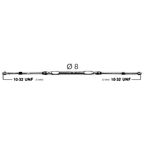 Visning af Ultraflex kontrolkabels fleksible design og komponenter