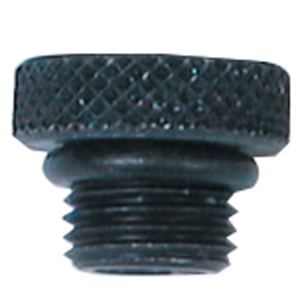 Ultraflex, Påfyllningsskruv utan ventil, Anslutning för retur, Svart, Slitstarkt plastmaterial