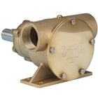 Jabsco impeller pumpe set fra siden, klar til installation på båd.