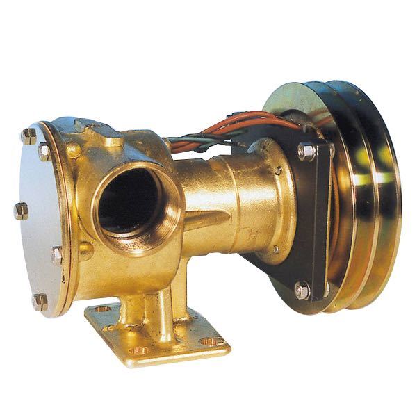 SeaTec, Magnetic Drive Pump 1 1/2" 24V, självsugande, 63-124 l/min, mässing med gummiskiva