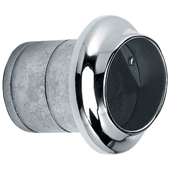 1852, Stödgenomföring, Rostfritt stål AISI 316, Ø100mm, 115mm, 150mm, Högblank polerad med motfläns i plast