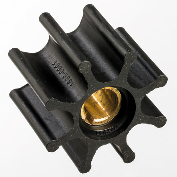 Jabsco, Pumphjulssats 4598-0001-P, Neopren/Messing, 8 skovlar, Axel Ø 16 mm, Diameter Ø 65 mm