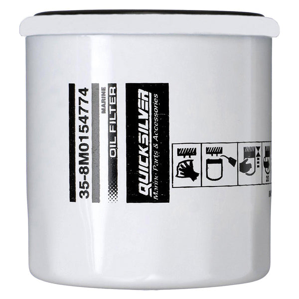 Quicksilver, Oliefilter, 8M0154774, Til marinemotorer, Yamaha 1995-2000