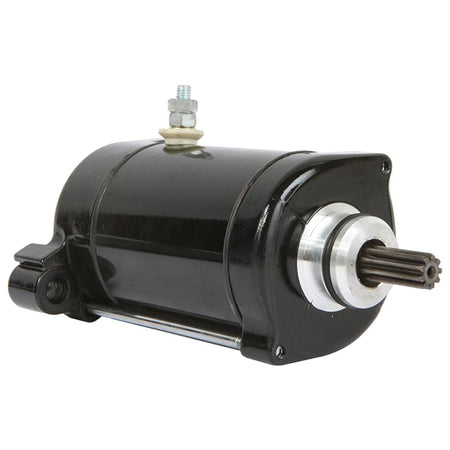 Quicksilver 12-volt starter set forfra med ledninger og connectors synlige