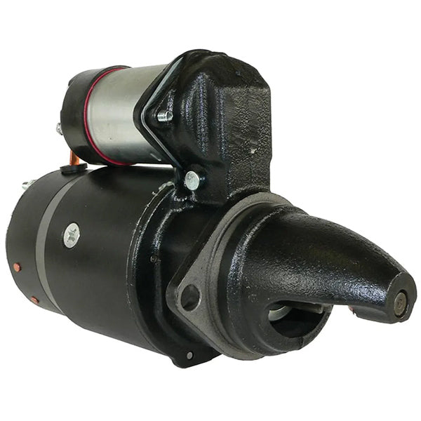 Quicksilver 12-volts starter vist forfra på hvid baggrund