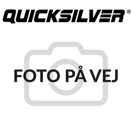 Quicksilver 12-volt trim/tilt motor set fra siden med monteringspunkter.