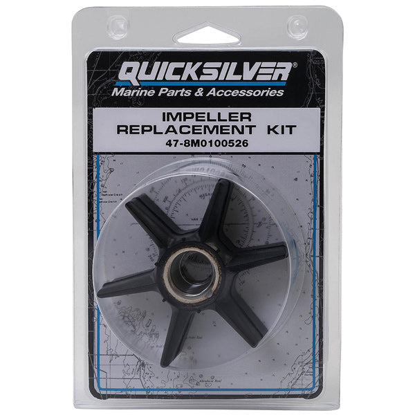 Quicksilver, Vandpumpe reparationssæt, 8M0100526, Til Mercury F40-60 FourStroke, 60 Hk 2-takts BigFoot, 75-115 FourStroke, 150 EFI FourStroke, 70-90 Hk 2-takts, 100-125 hk 2-takts, V-200/225/250, Verado 4-6 cylinder, MerCruiser Alpha One Gen II