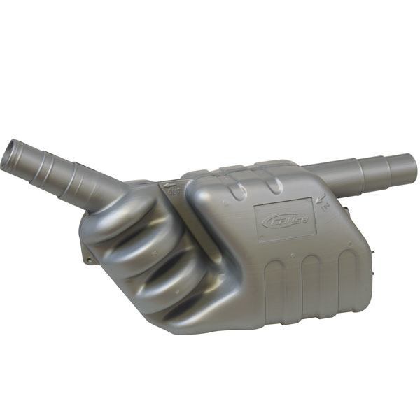 SeaTec, Ljuddämpare och vattenlås, plast, 40-45-50 mm, 7 liter, 150 mm djup, 220 mm höjd, 485 mm längd