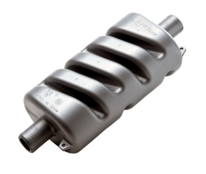 SeaTec, Ljuddämpare Ø102 mm, Max 160 hk, 183 mm x 135 mm x 460 mm