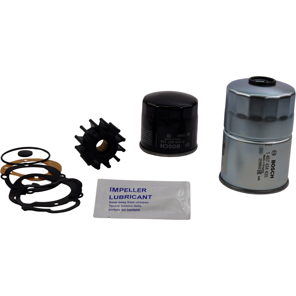 SeaTec, Yanmar Servicekit 4JH3-TE/4JH4-TE - Oliefilter, Brændstoffilter, Impeller