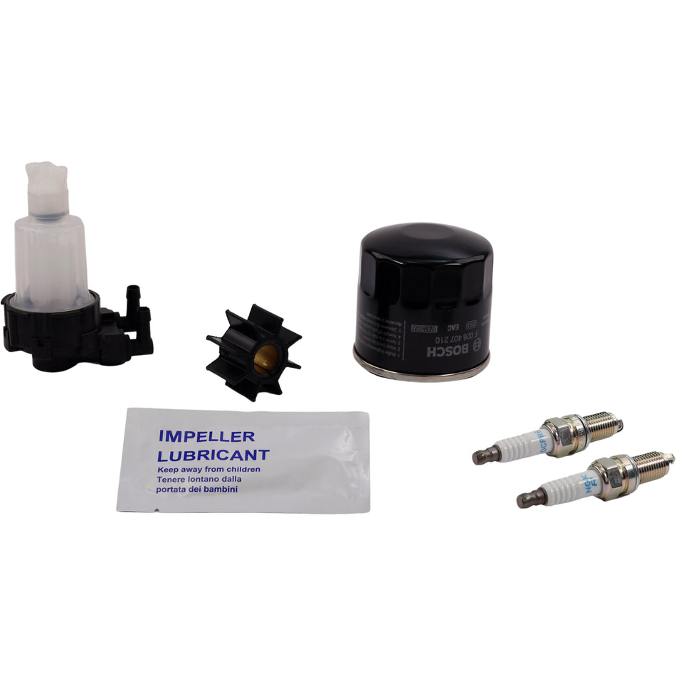 SeaTec, Mercury Servicekit 9.9, 15, 20HK EFI - Oliefilter, Brændstoffilter, Tændrør, Impeller