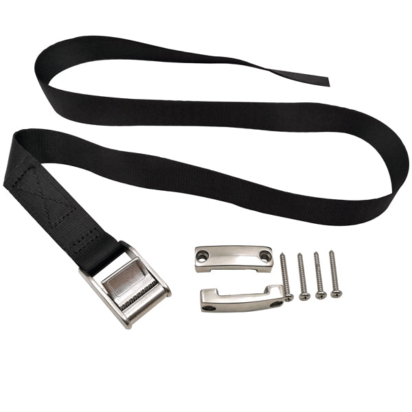 SeaTec, Universalhållare med rem AISI 316 stål, 2,5x100 cm