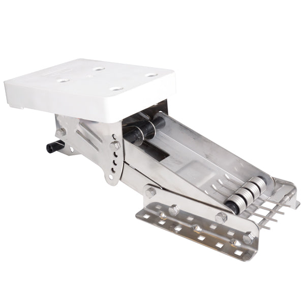 SeaTec, Motorlyft i rostfritt stål, max 50 kg, 20x19,5 cm, med svart PVC-motorplatta