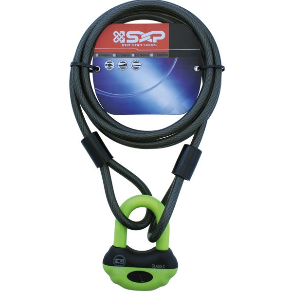 SeaTec, Låspaket med lås och 3 m vajer, klass 3, Ø 10,0 mm