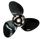 Polastorm Propel 7 1/2" x 6" på en suzuki df4 motor, set fra siden