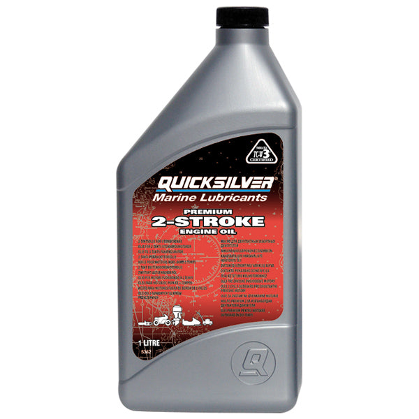 Quicksilver, TCW3 Premiumolja för 2-taktsmotorer, 4 liter