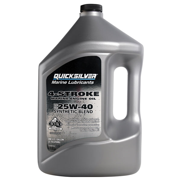 Quicksilver, 25W-40 Syntetisk motorolja för 4-taktsmotorer, 4L