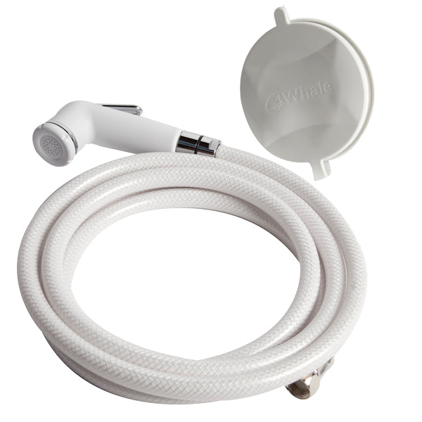 Whale, Swim'n Rinse handdusch, 2,6 m slang, vit