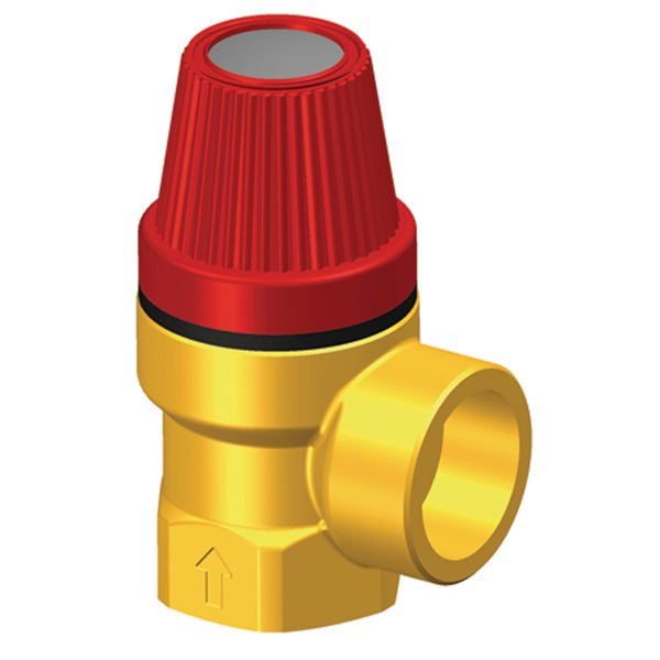 Whale, övertrycksventil 1/2", 7 bar, 15 mm, för system 15