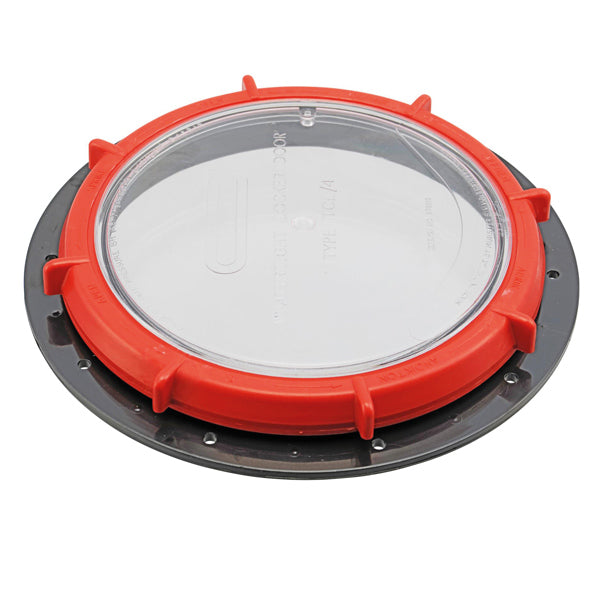 Val, inspektionslucka TCL4, Transparent, 228 mm, Polykarbonat