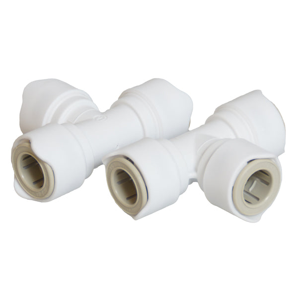 Whale, T-koppling 15mm, 2-pack, för trycksatta vattenledningar