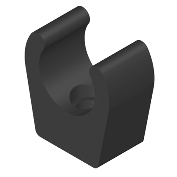 Whale, Monteringsclips 15mm, svart, 100 st