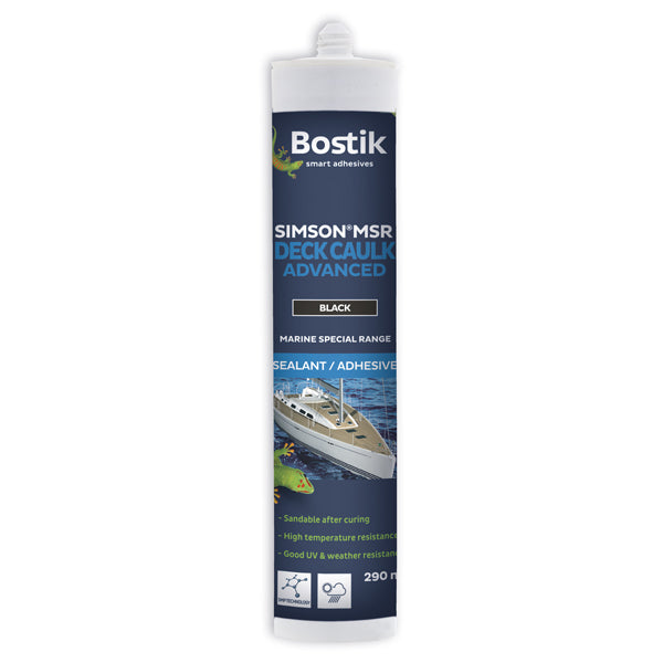 Simson Msr, DC Lim och tätningsmedel, Svart, 290ml, Bostik DECK CAULK