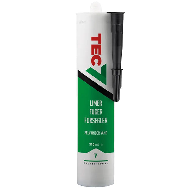 Tec7, X-Seal flex fugemasse, 310 ml, sort
